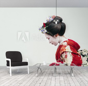 Picture of Portrait of Maiko geisha in Gion Kyoto Japan